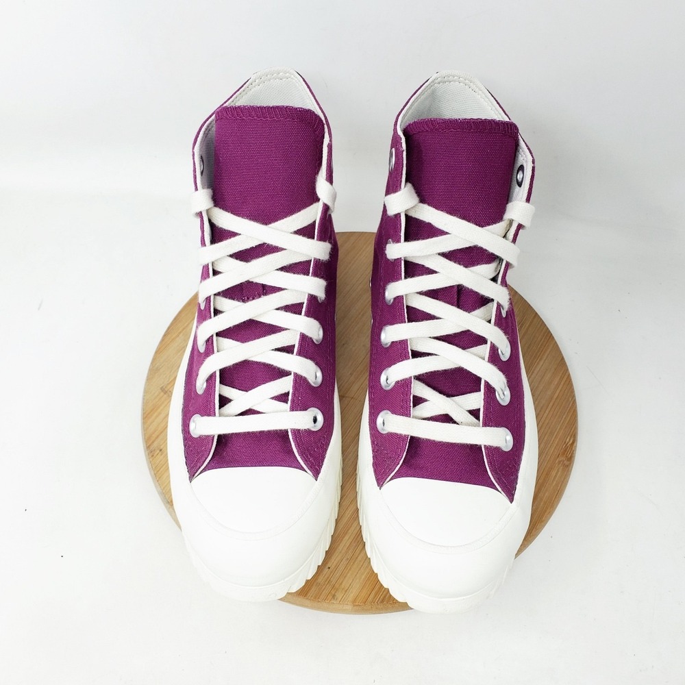 Converse Chuck Taylor All Star Hi Lugged 2.0 Shoes Womens 6.5 Purple Platform - Picture 4 of 13